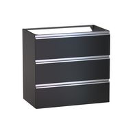 Sous vasque 3 tiroirs Formeo noir mat P/ino H75xL80xP45.5 Main Image