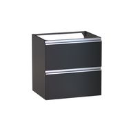 Sous vasque 2 tiroirs Formeo noir mat P/ino H60xL60xP45.5 Main Image