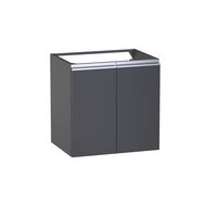 Sous vasque 2 portes Formeo caviar P/ino H60xL60xP45.5 Main Image