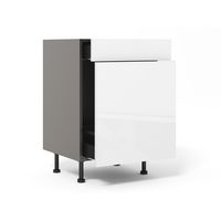 Bas réserve Soft blanc brillant H92xL60xP63 Main Image