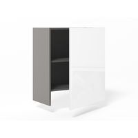 Haut pour hotte 1 porte Soft blanc brillant H77xL60xP35 G Main Image