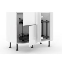 Angle bas twister 2 casseroliers Agile blanc H92xL100xP63 D Main Image