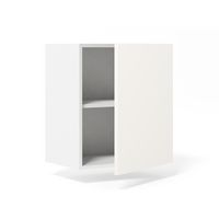 Meuble haut de rangement 1 porte 2 tablettes