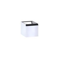 Bas 1 tiroirs gain de place Formeo blanc brillant P/noir H30xL30xP38.5 Main Image