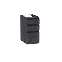 Bas 3 tiroirs Formeo ardoise anthracite P/noir H60xL30xP45.5 Main Image