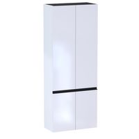 Colonne 4 portes Formeo blanc brillant P/noir H180xL70xP33 Main Image