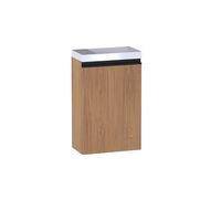 Lave main 1 porte Formeo chene casella naturel P/noir H60xL40xP22 G Main Image