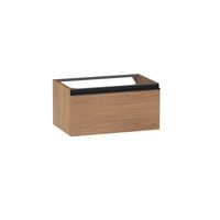 Sous vasque 1 tiroir gain de place Formeo chene casella nat P/noi H30xL60xP38.5 Main Image