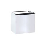 Sous vasque 2 portes Formeo blanc P/noir H60xL60xP45.5 Main Image