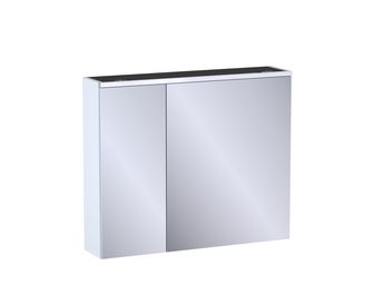Armoire de toilette L.90 cm, décor verni laqué FORMEO