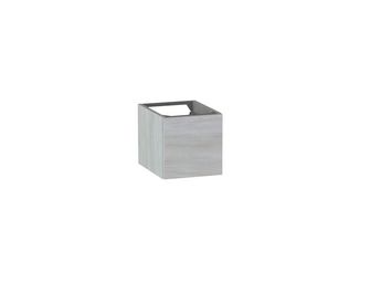 Meuble complément sous-vasque gain de place H.30 cm, 1 porte, décor naturel FORMEO