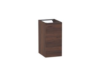 Meuble complément sous-vasque gain de place H.60 cm, 1 porte, décor naturel FORMEO