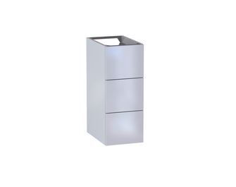 Meuble complément sous-vasque, 3 tiroirs, décor verni laqué FORMEO