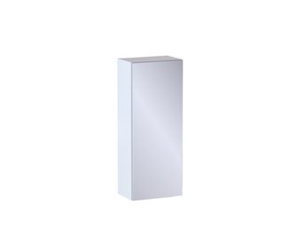 Meuble haut de salle de bains H.75 cm, 1 porte miroir, décor verni laqué FORMEO