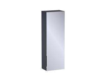 Meuble haut de salle de bains H.90 cm, 1 porte miroir, décor verni laqué FORMEO