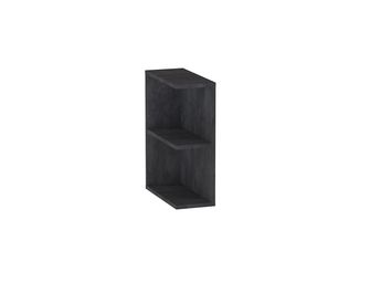 Meuble complément sous-vasque, 2 niches ouvertes, H.60 cm, décor naturel FORMEO