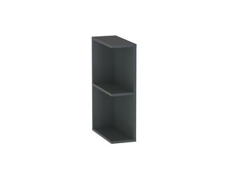 Meuble complément sous-vasque, 2 niches ouvertes H.75 cm, décor verni laqué FORMEO