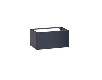 Meuble sous-vasque gain de place L.60 cm, 1 tiroir, décor verni laqué FORMEO