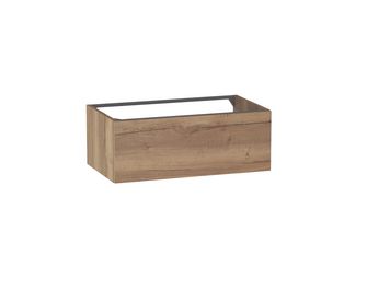Meuble sous-vasque L.80 cm, 1 tiroir, décor naturel FORMEO