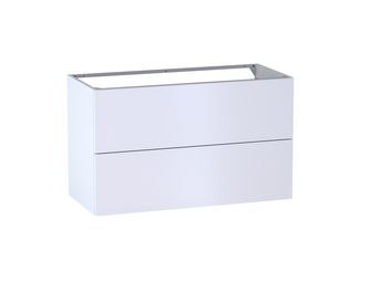 Meuble sous-vasque L.100 cm, 2 tiroir, décor verni laqué FORMEO