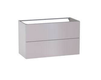 Meuble sous-vasque L.100 cm, 2 tiroirs, décor uni FORMEO