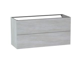 Meuble sous-vasque L.120 cm, 2 tiroirs, décor naturel FORMEO