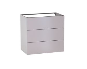 Meuble sous-vasque L.80 cm, 3 tiroirs, décor uni FORMEO