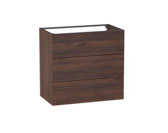 Meuble sous-vasque L.80 cm, 3 tiroirs, décor naturel FORMEO