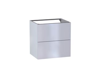 Meuble sous-vasque L.60 cm, 2 tiroirs, décor verni laqué FORMEO