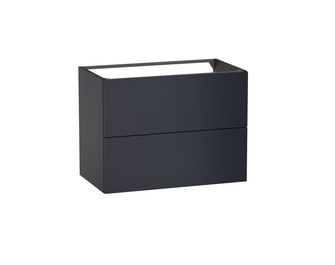 Meuble sous-vasque L.80 cm, 2 tiroirs, décor uni FORMEO