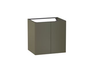 Meuble sous-vasque L.60 cm, 2 portes, décor uni FORMEO