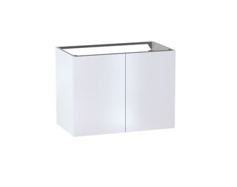 Meuble sous-vasque L.80 cm, 2 portes, décor uni FORMEO