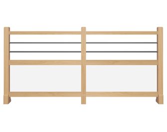 Balustrade REGATE bois et acier
