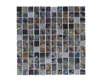 Carrelage mosaïque VARIO verre et pierre 30 x 30 cm