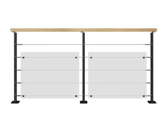 Balustrade en acier Cubik