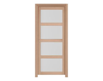 Bloc-porte QUADRAL vitrée ***Chêne plaqué-Fin de chantier