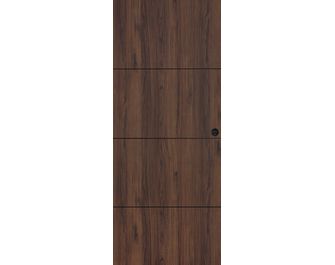 Porte coulissante ROXIE inserts noir - avec serrure