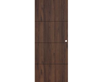 Porte coulissante ROXIE inserts noir - avec serrure