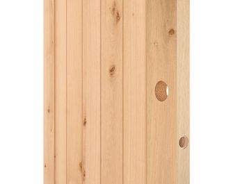 Porte coulissante QUADRAL grand vitrage *** Chêne plaqué