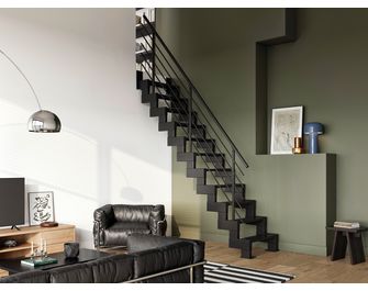 Escalier LEEDS droit gain de place