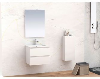 Pack meuble salle de bains HAPPY 25 meuble + plan + mitigeur