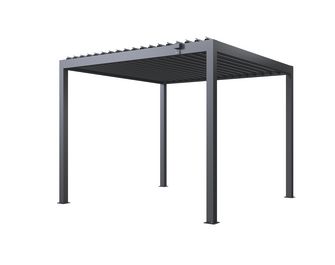 Pergola bioclimatique autoportante aluminium/acier Atlas