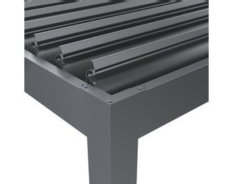 Pergola bioclimatique autoportante aluminium/acier Atlas