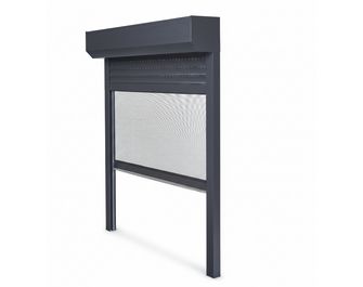 Volet roulant DENVER aluminium electrique filaire couleur pref sur-mesure avec moustiquaire