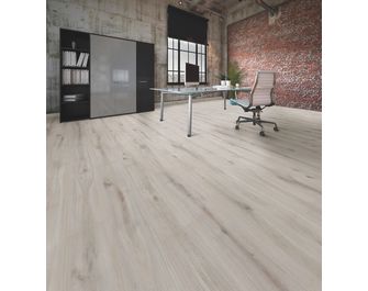 Sol stratifié BINYL PRO 2 chêne gris clair nuance