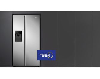 Frigo américain pose libre inox HISENSE RS5P535NPCE