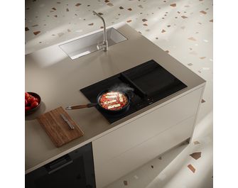 Table induction avec hotte Elica NIKOLATESLAFITBLA70