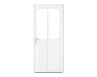 Porte d'entrée AMELIE 2 PVC Blanc 215 x 90 cm