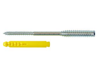 Kit de fixation 8 vis top roc PVC avec chevilles et capuchons