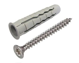 Kit fixation douche et écrans avec chevilles et vis